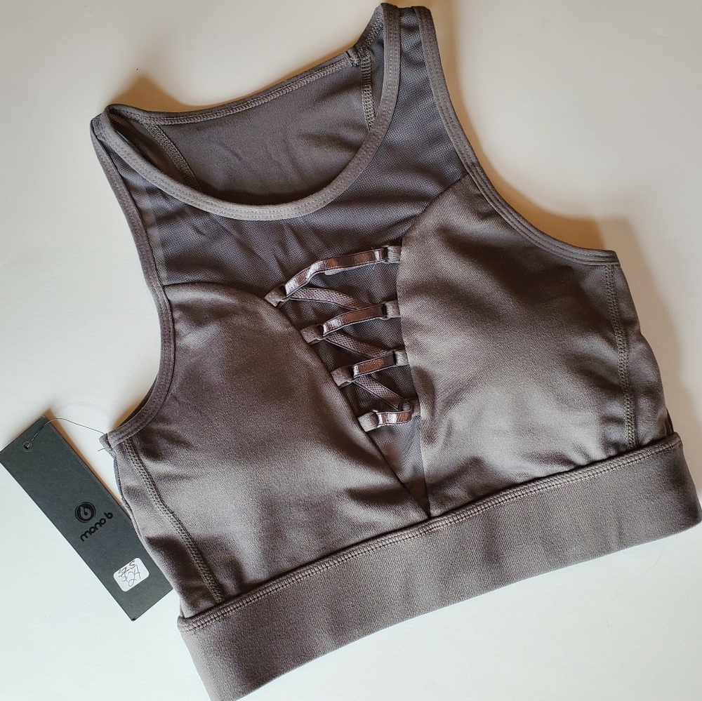 Sports Bra with ribbon accent - NWT
